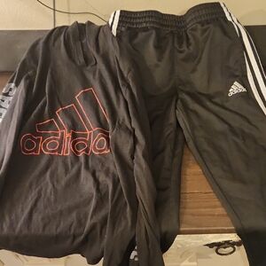 Adidas Kids Black Track Suit
